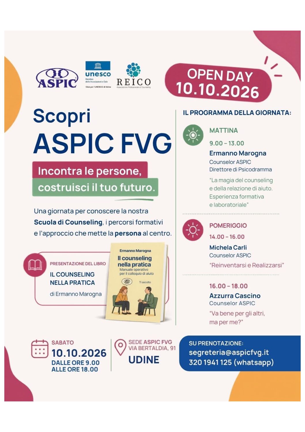 Open day  – Sabato 10 ottobre 2026